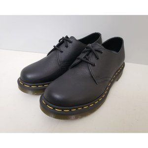 Doc Martens 1461 Virginia Leather Shoes in Black Womens Sizes